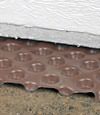 crawl space insulation installed in Glace Bay over our extra large drainage matting