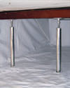 a crawl space repaired with crawl space jack posts and a crawl space liner for a home in Bedford