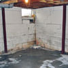 Rusted, corroded i-beams found with a failing foundation in a Miramichi home.