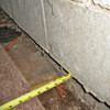 Foundation wall separating from the floor in Rothesay home