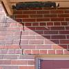 A long foundation crack that begins at a doorway of a Quispamsis home.