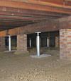crawl space jack posts installed in Nova Scotia & New Brunswick
