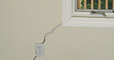 Cracks in interior wall