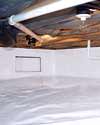 a sealed crawl space installation in Dieppe