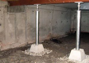 Crawl space jack post installation North Sydney
