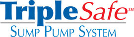 Sump pump system logo for our TripleSafe™, available in areas like New Minas
