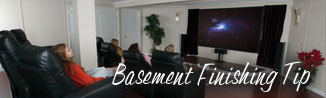 a waterproofed basement that has been finished into a family room in Grand-barachois