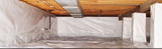 an encapsulated crawl space system in Dieppe