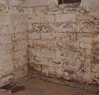 Peeling, Chipping, Basement Wall Coatings in Oromocto