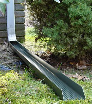 Gutter downspout extension installed in Shediac