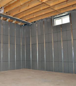 Installed basement wall panels installed in Summerside