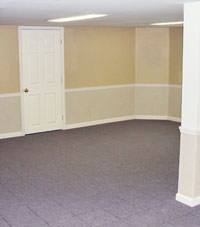 Plastic 20-mil vapor barrier for dirt basements, Glace Bay, Nova Scotia & New Brunswick installation
