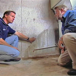 creating a basement waterproofing system with contractors in Quispamsis